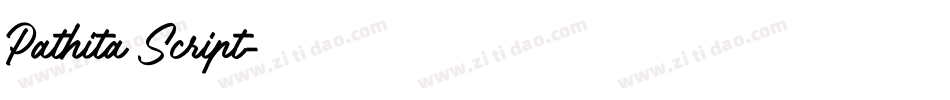 Pathita Script字体转换
